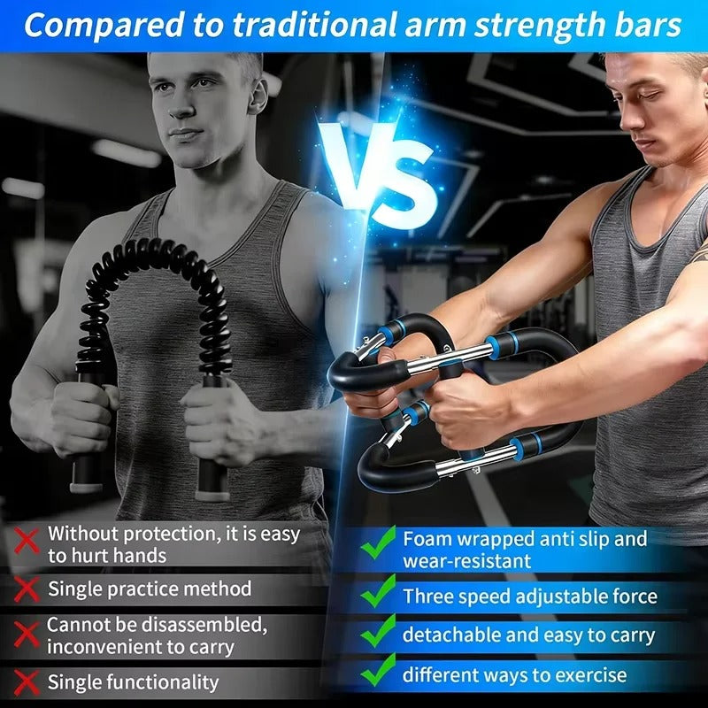 Lumisum Arm Trainer compared with a traditional twister